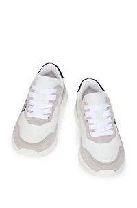 Kids' trainers leather with Double B monogram