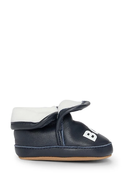 Gift-boxed leather slippers for babies