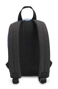 Kids' two-tone backpack with logo print