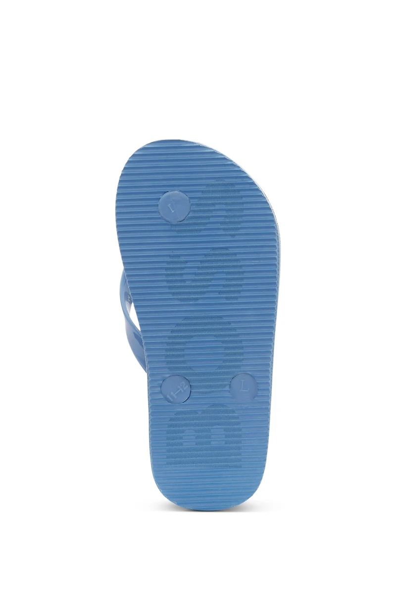 Kids' flip-flops with branded strap