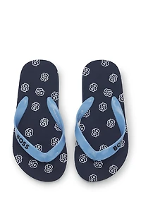 Kids' flip-flops with branded strap