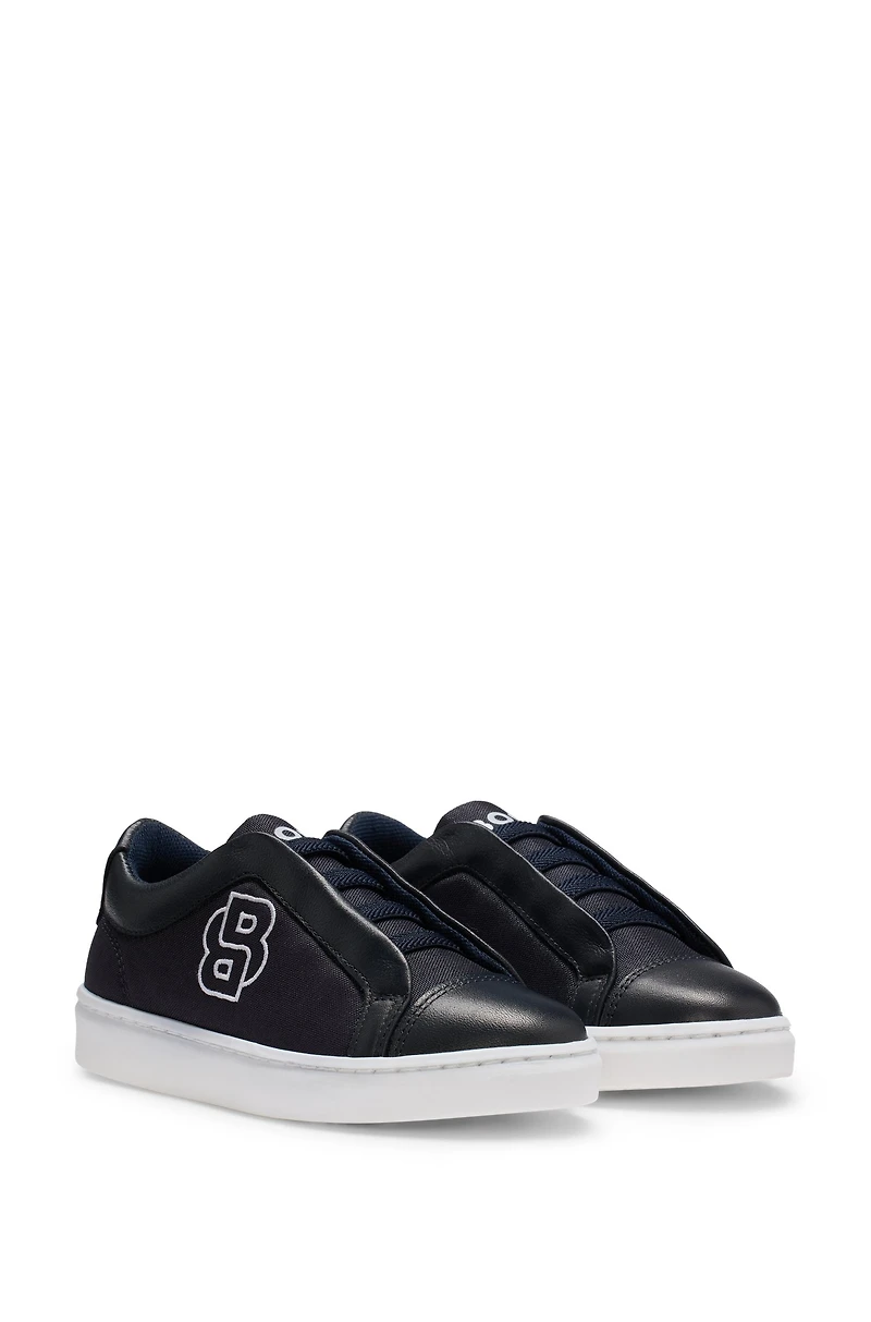 Kids' trainers with embroidered Double B monogram