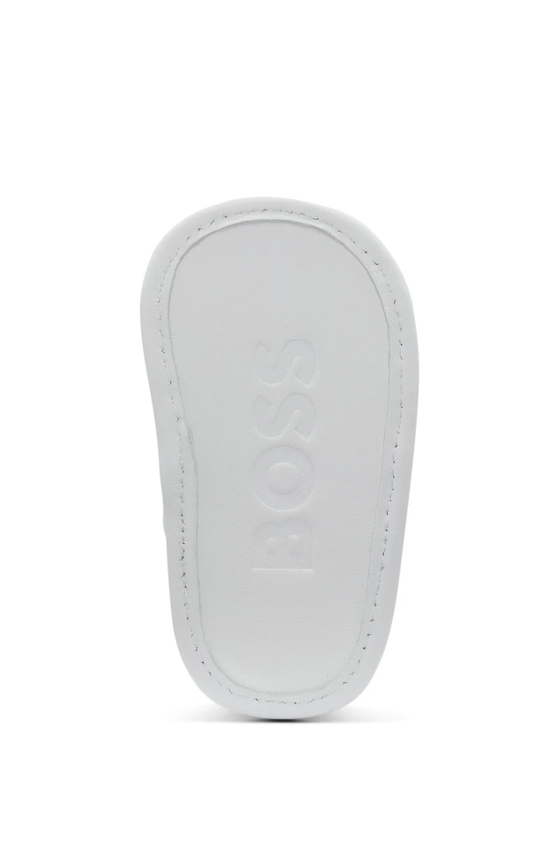 Baby sandals leather with logo print