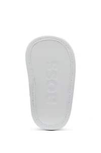 Baby sandals leather with logo print