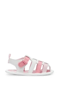 Baby sandals leather with logo print
