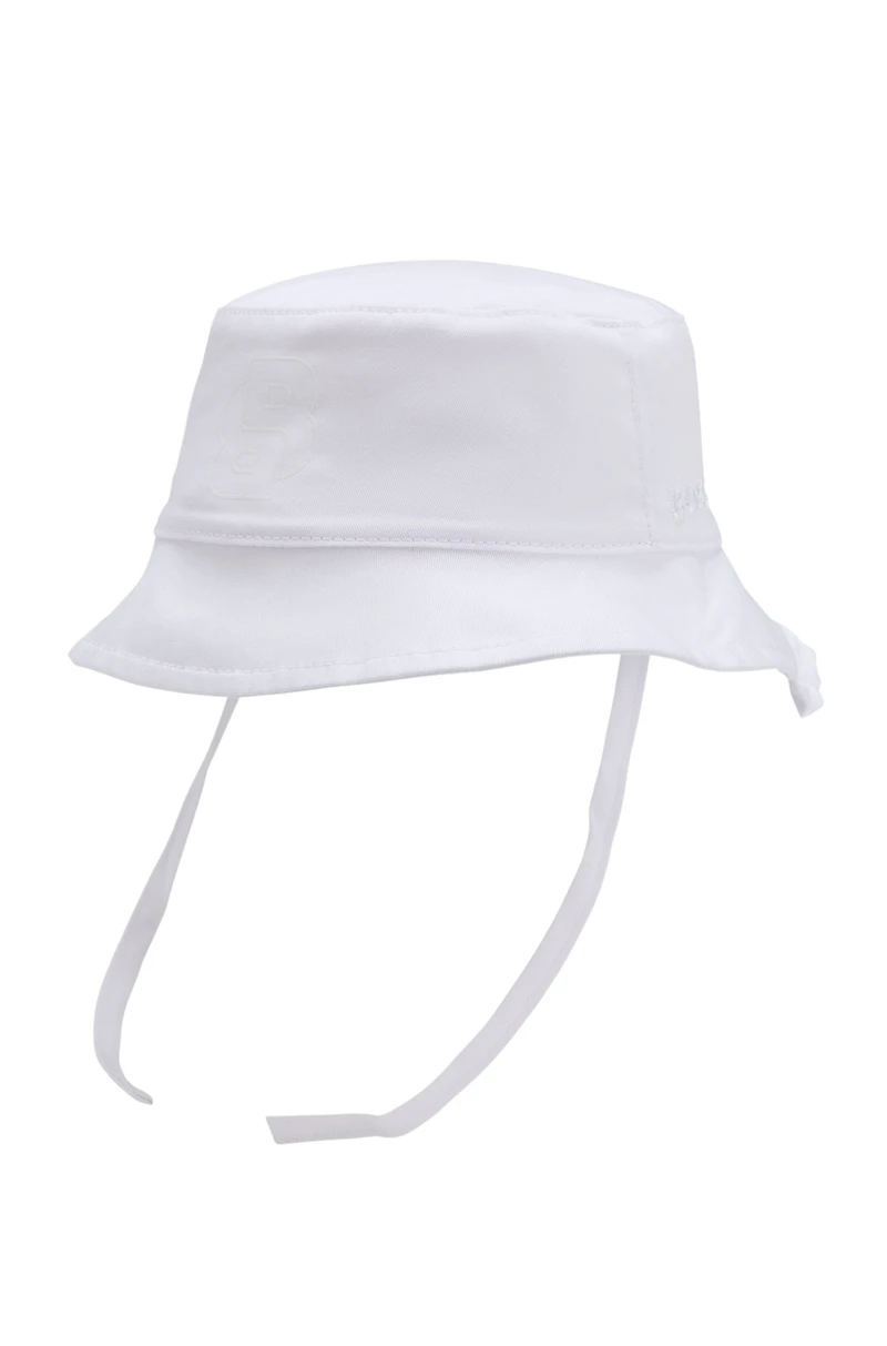 Baby bucket hat cotton with Double B monogram