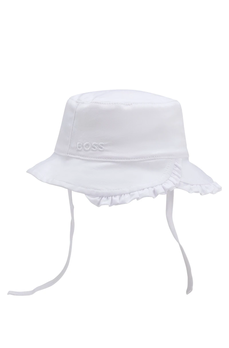 Baby bucket hat cotton with Double B monogram