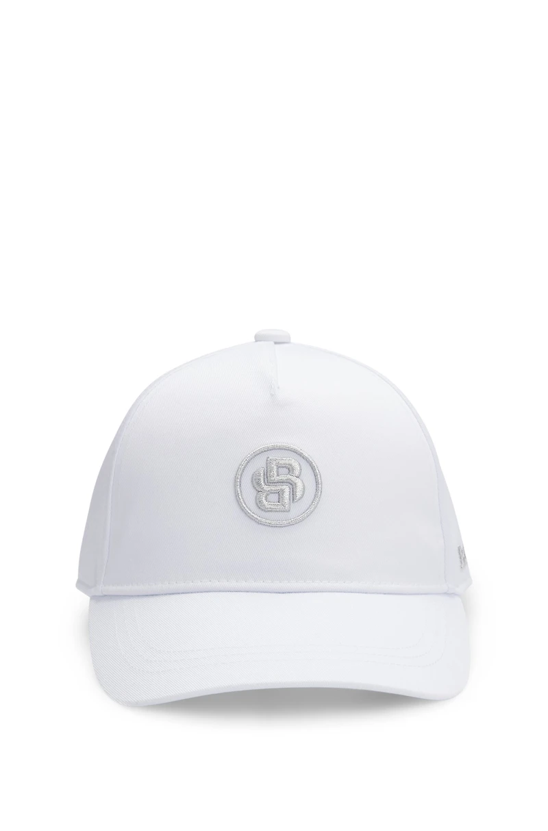 Kids' twill cap with Double B monogram