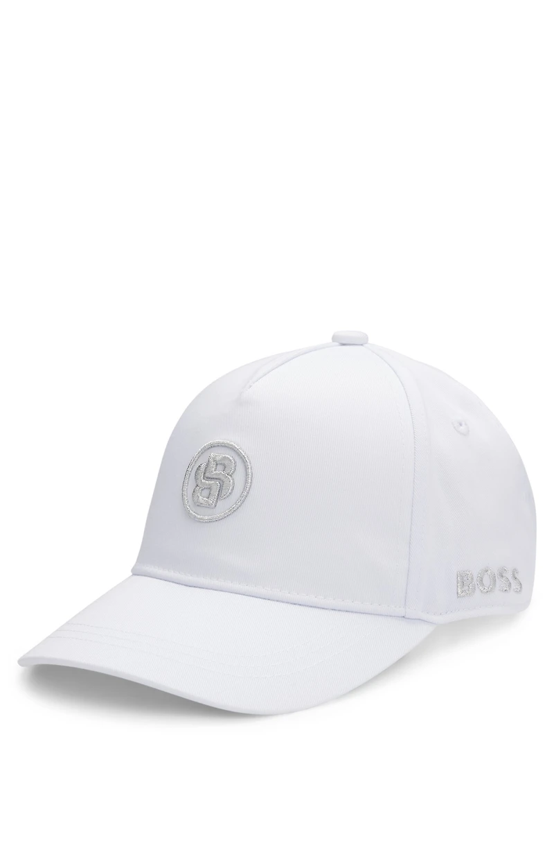 Kids' twill cap with Double B monogram