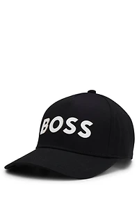Kids' cap cotton twill with rubber-print logo