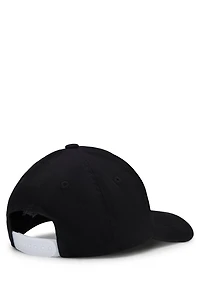 Kids' cap cotton twill with rubber-print logo