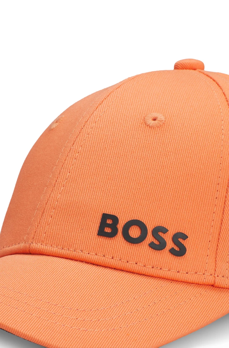 Kids' cap with contrast logo print