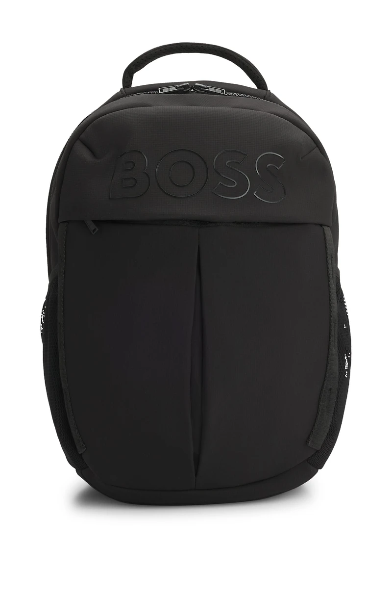 Kids' ripstop backpack with silicone logo