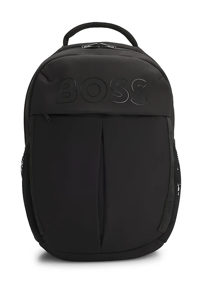 Kids' ripstop backpack with silicone logo