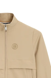 Kids' zip-up jacket with Double B monogram