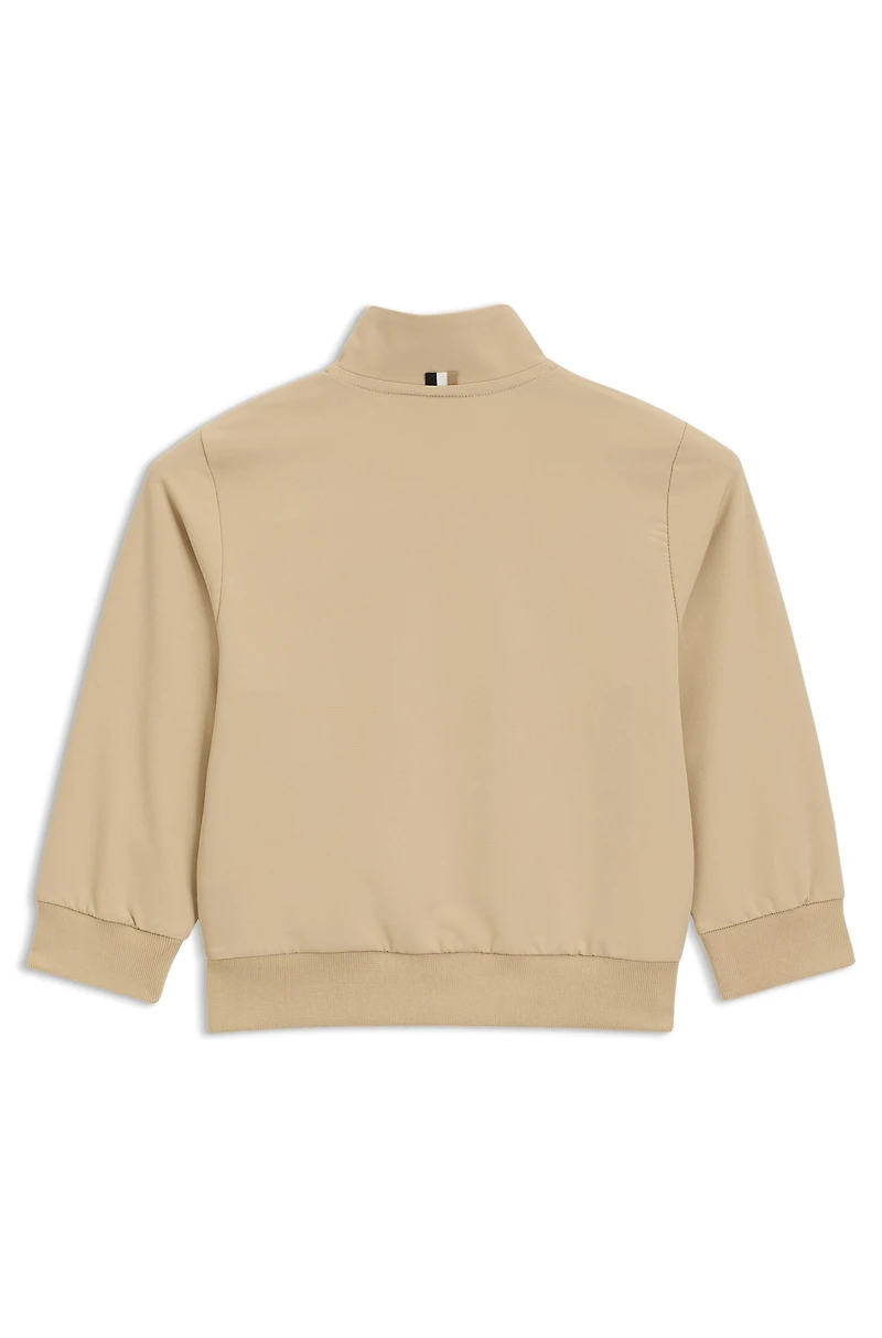 Kids' zip-up jacket with Double B monogram