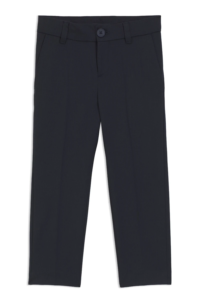 Regular-fit pants a stretch virgin-wool blend