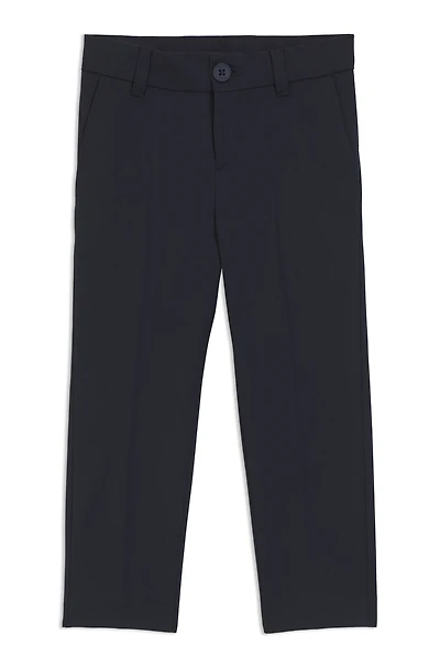 Regular-fit pants a stretch virgin-wool blend