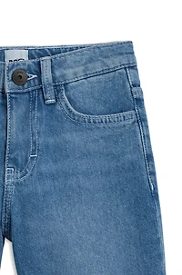 Kids' loose-fit jeans blue denim