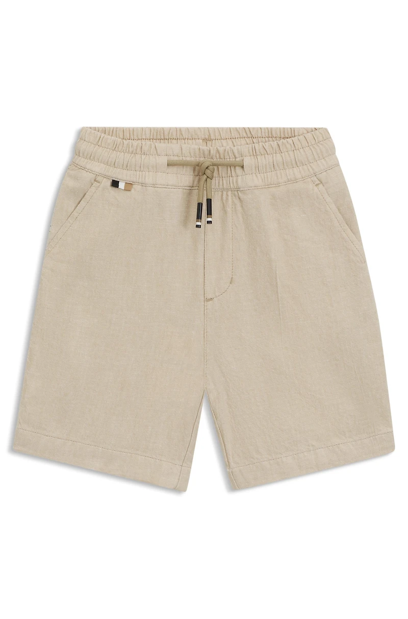 Kids' shorts linen and cotton