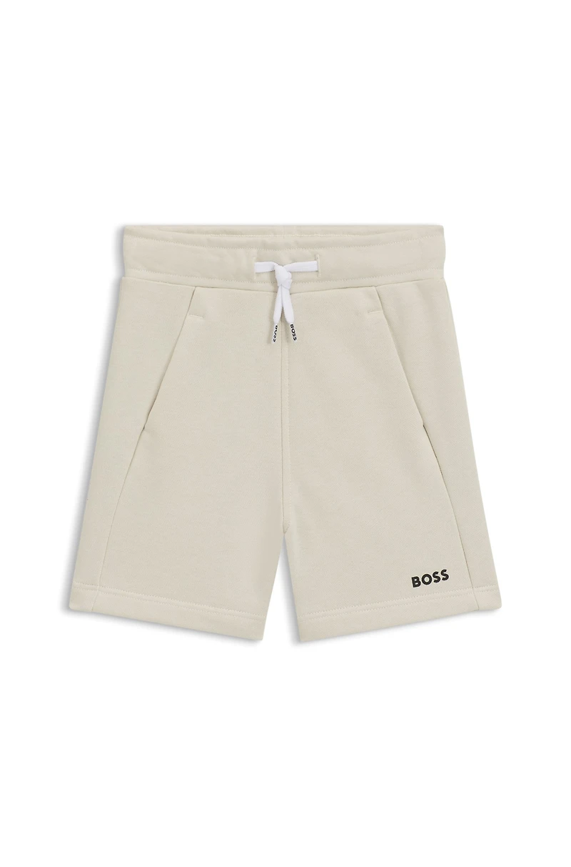Kids' shorts fleece with logo print