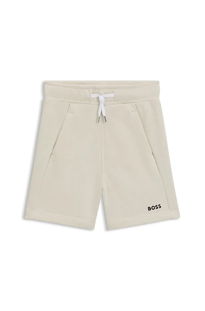 Kids' shorts fleece with logo print