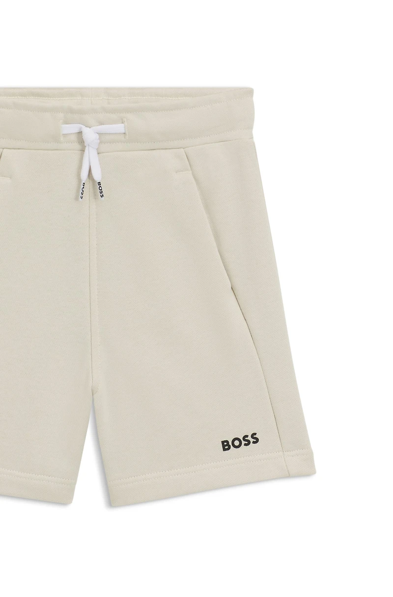 Kids' shorts fleece with logo print