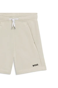 Kids' shorts fleece with logo print