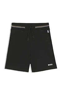 Kids' shorts with striped waistband