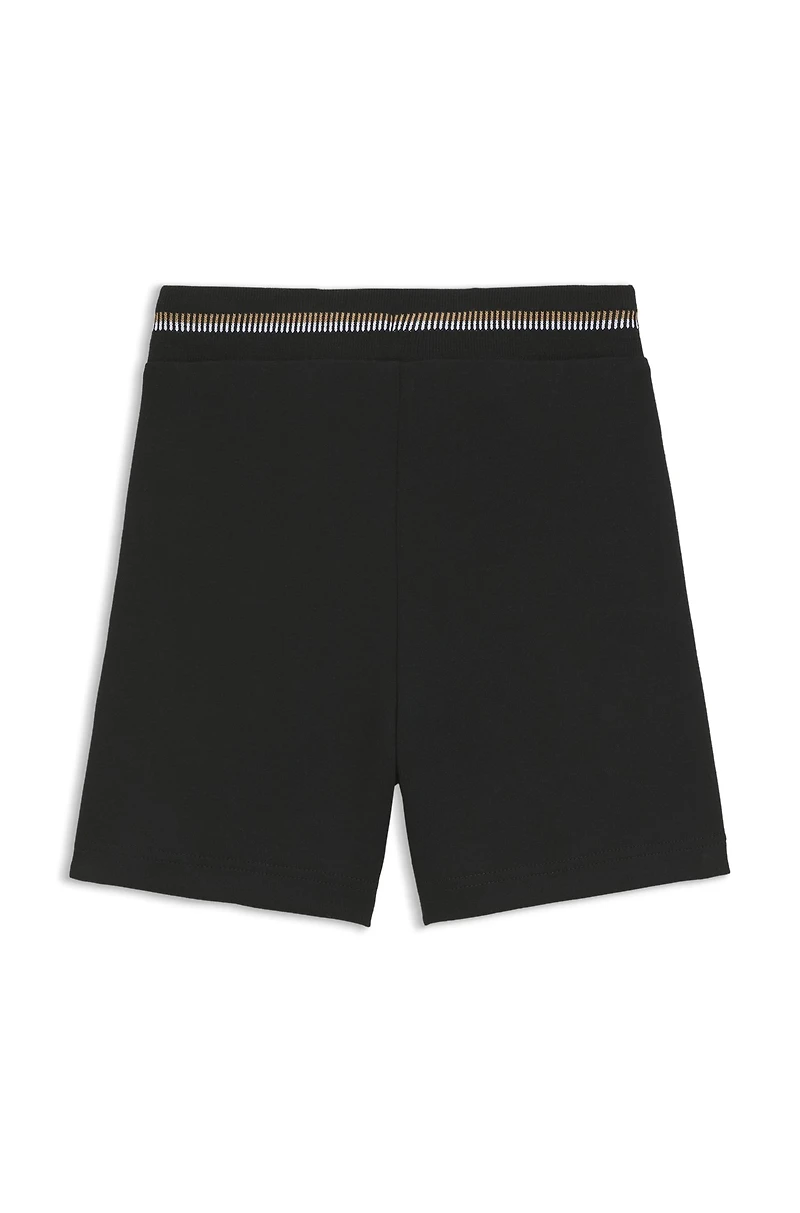 Kids' shorts with striped waistband