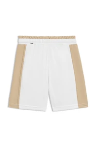 Kids' logo-print shorts with side-seam inserts