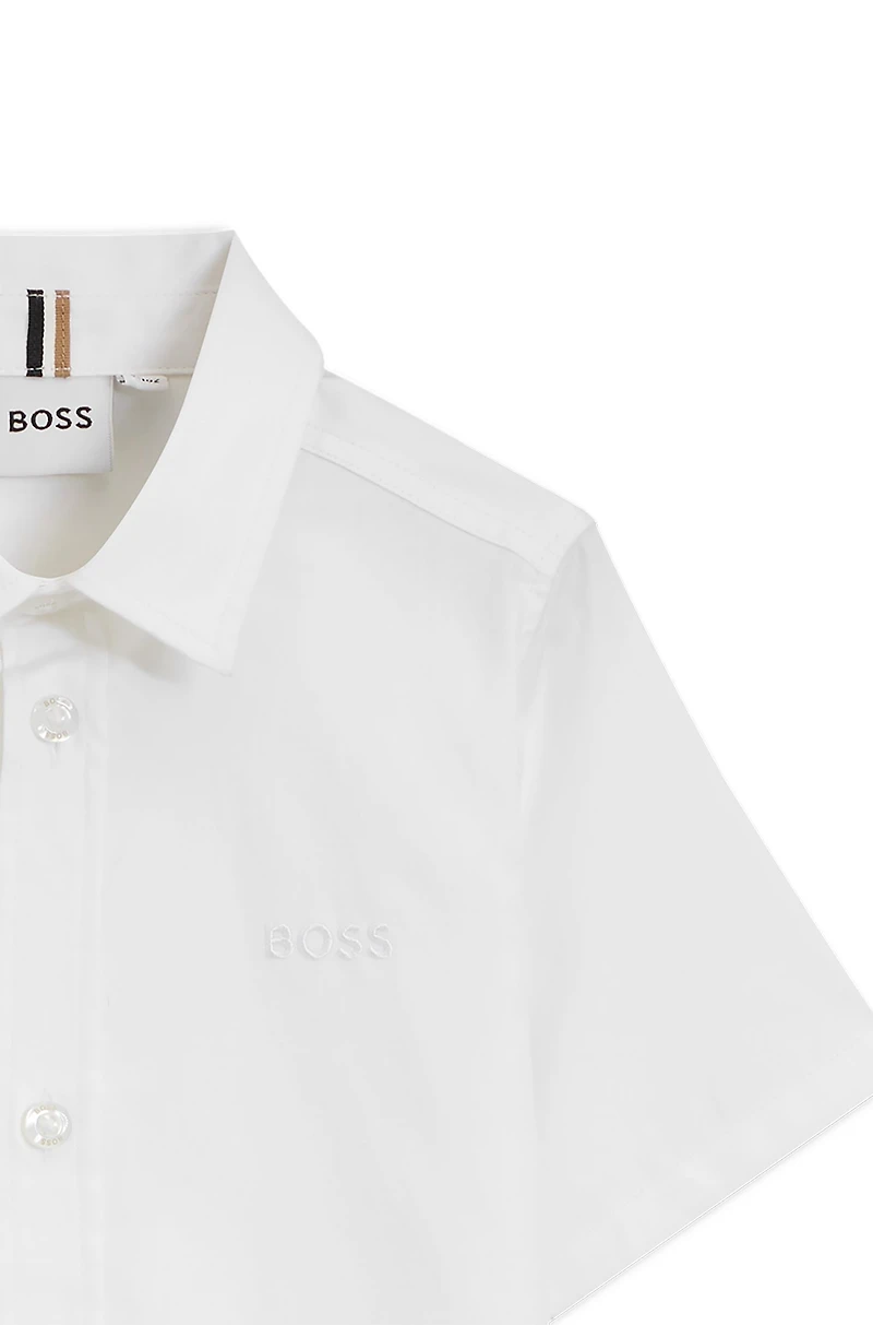 Regular-fit shirt Oxford cotton and linen