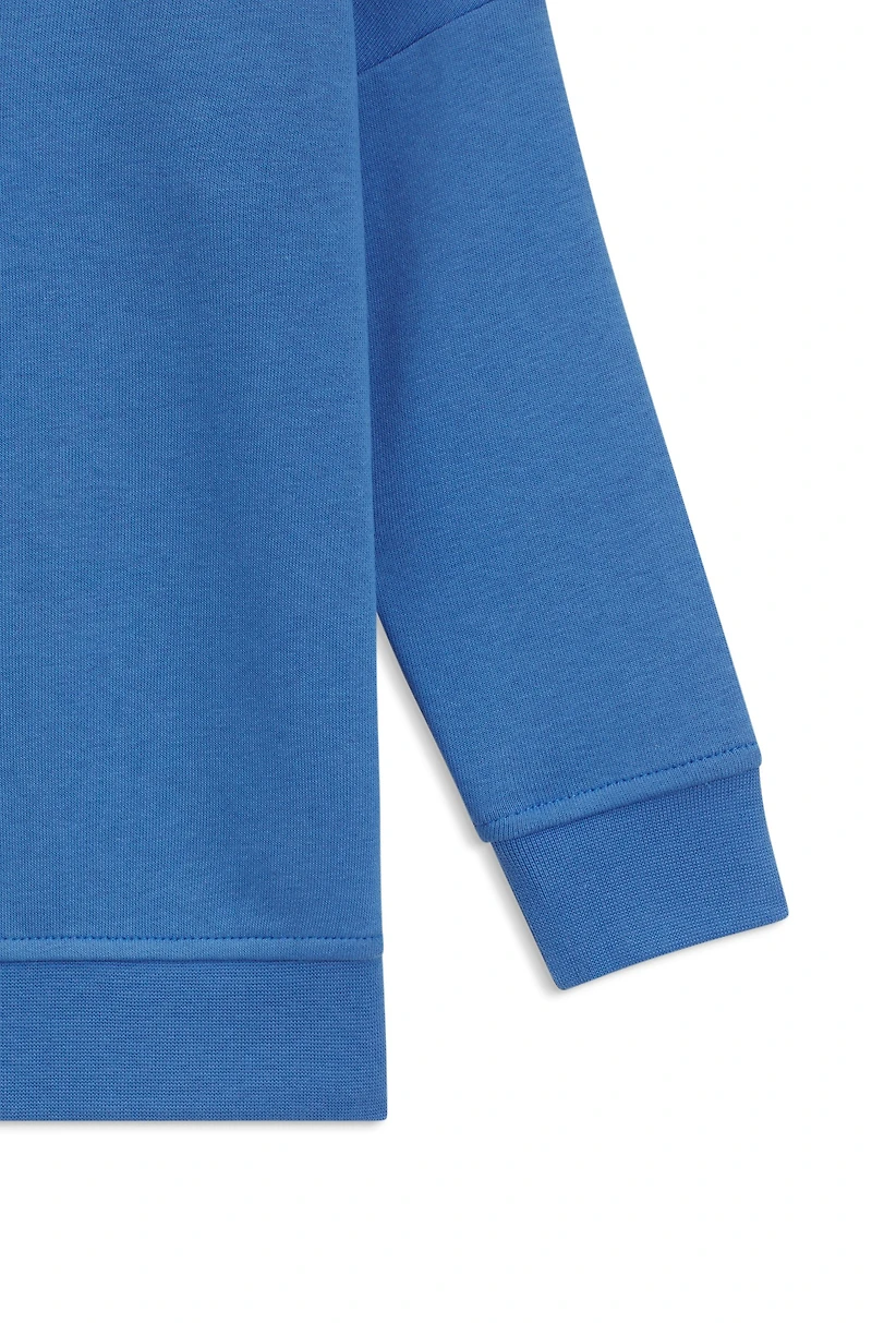 Kids' sweatshirt fleece with contrast logo