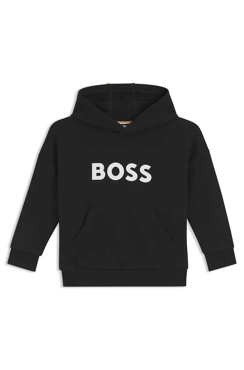 Kids' hoodie with contrast logo