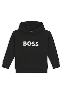 Kids' hoodie with contrast logo