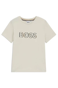 Kids' logo-print T-shirt cotton