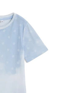 Kids' T-shirt with Double B monograms and cloud print