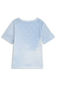 Kids' T-shirt with Double B monograms and cloud print