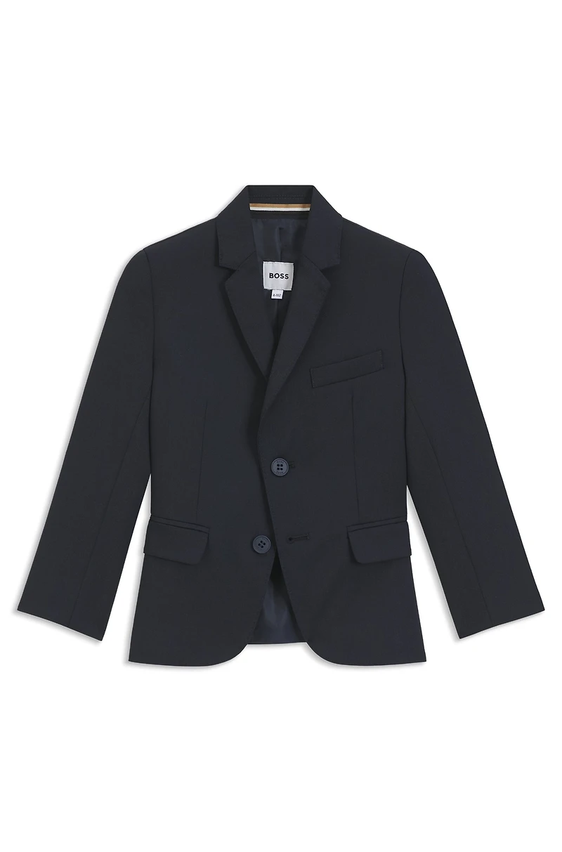 Slim-fit jacket a stretch-wool blend