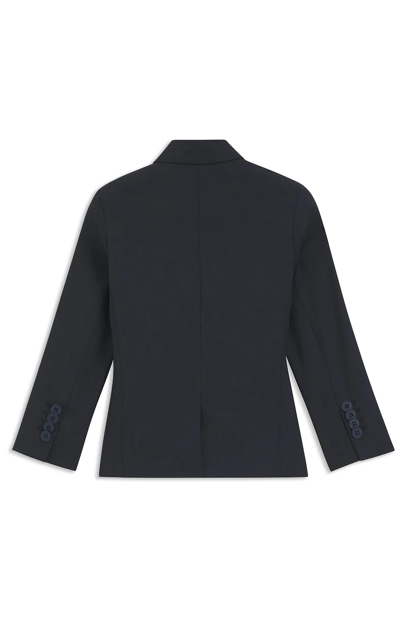 Slim-fit jacket a stretch-wool blend