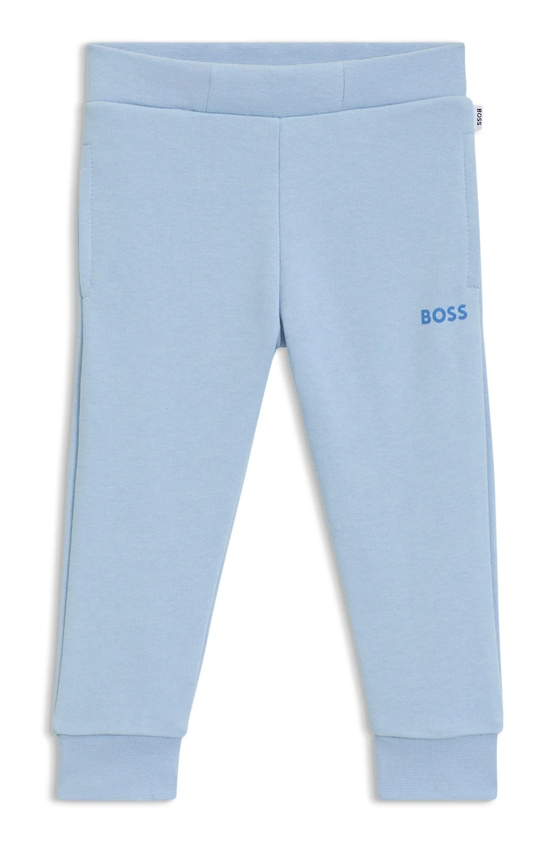 Kids' tracksuit bottoms with logo print