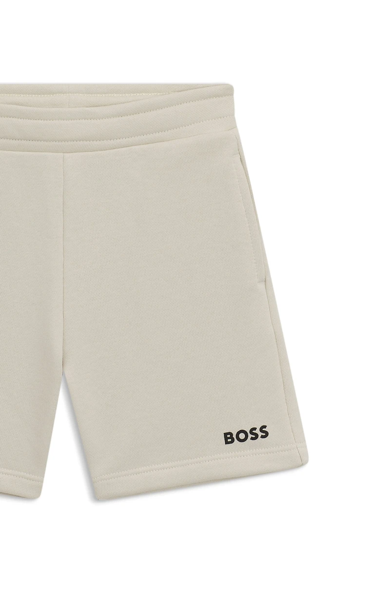Kids' shorts fleece with logo print