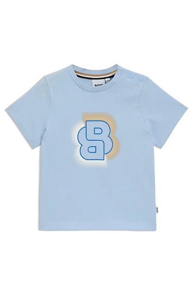 Kids' cotton T-shirt with Double B monogram