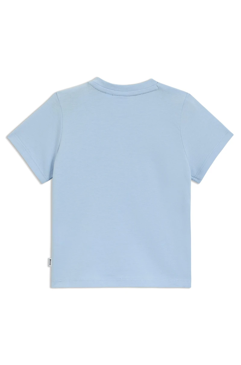 Kids' cotton T-shirt with Double B monogram