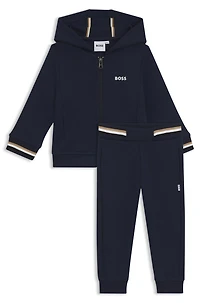 Kids' tracksuit with contrast branding