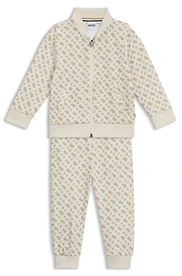 Kids' tracksuit with all-over monogram pattern