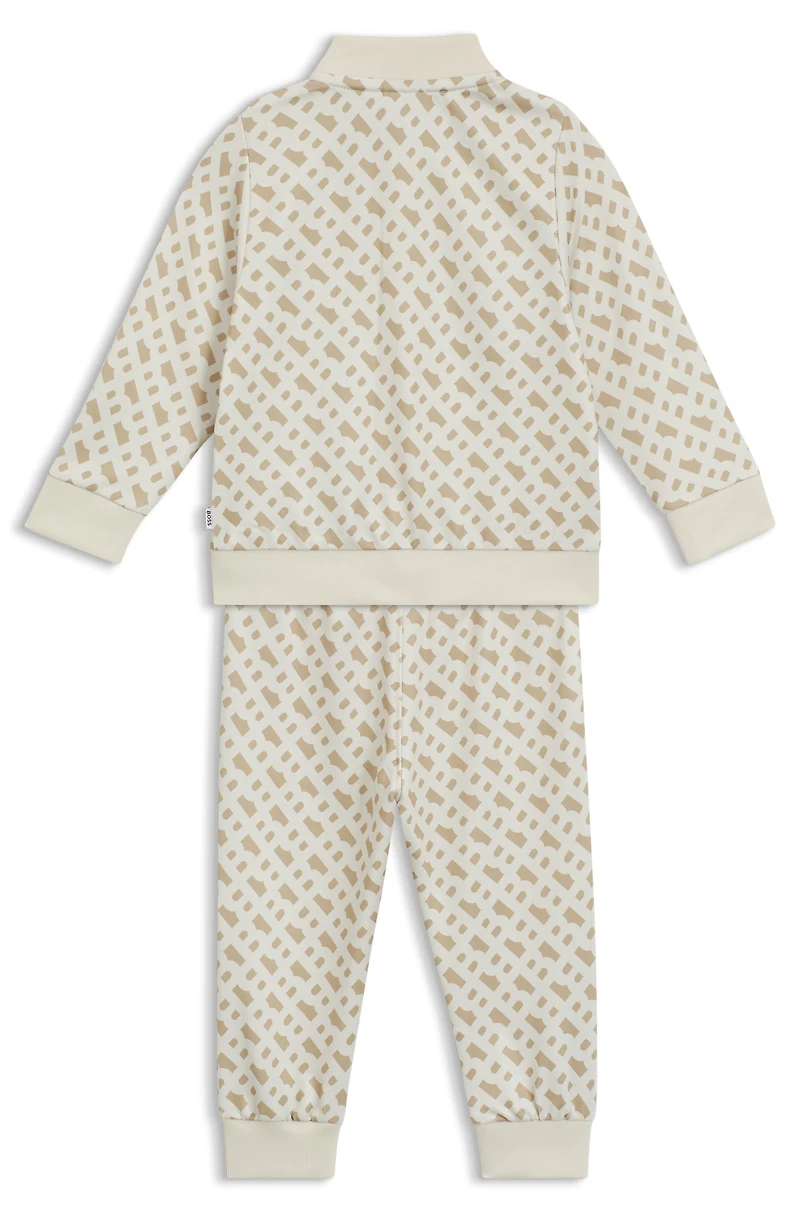Kids' tracksuit with all-over monogram pattern