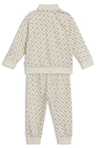 Kids' tracksuit with all-over monogram pattern