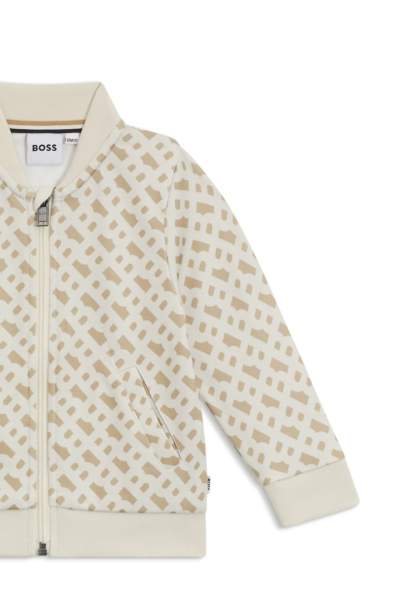 Kids' tracksuit with all-over monogram pattern