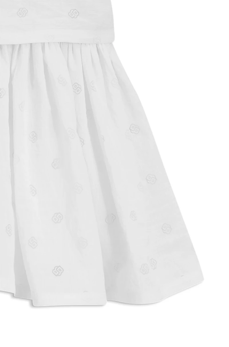 Kids' two-in-one dress with Double B monograms
